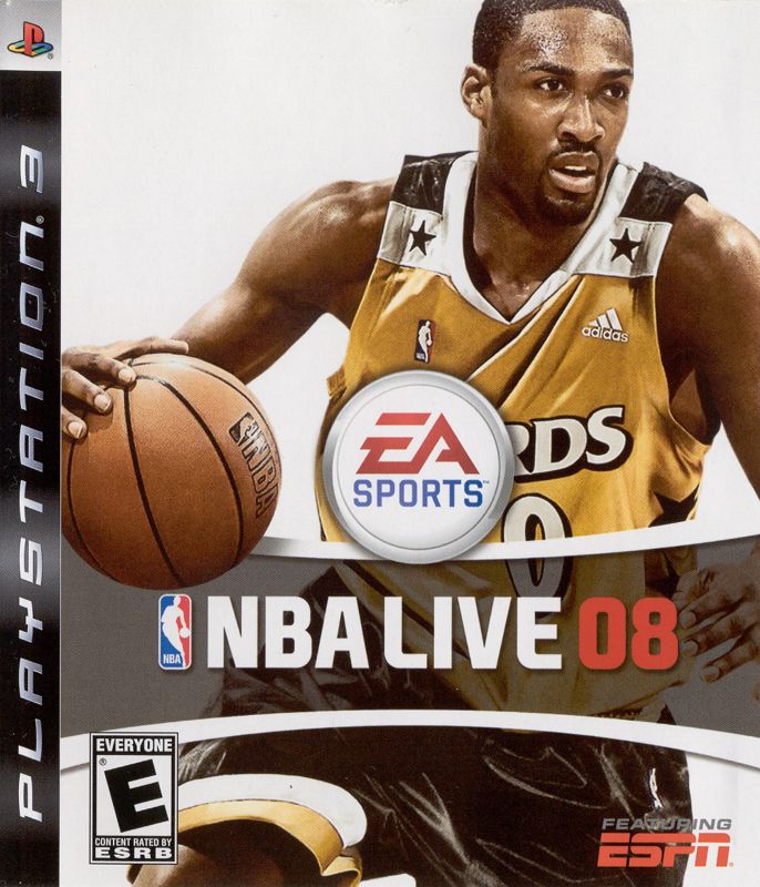 NBA Live 08 box art for Xbox 360
